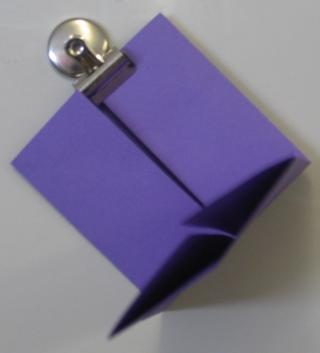 This is a photo of one of the paper folding steps.