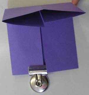 This is a photo of one of the paper folding steps.