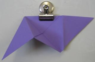 This is a photo of one of the paper folding steps.